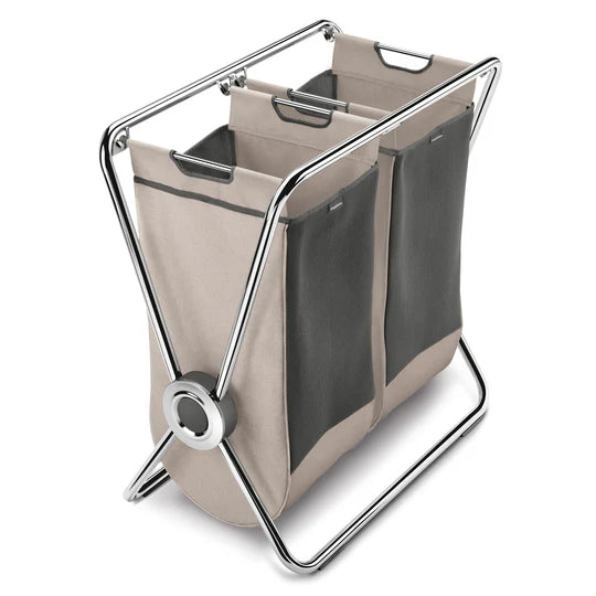 SIMPLEHUMAN X-frame dobbelt vasketøjskurv